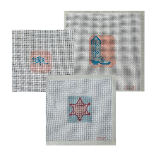 The Little Baby Shower Needlepoint Canvas Bundle