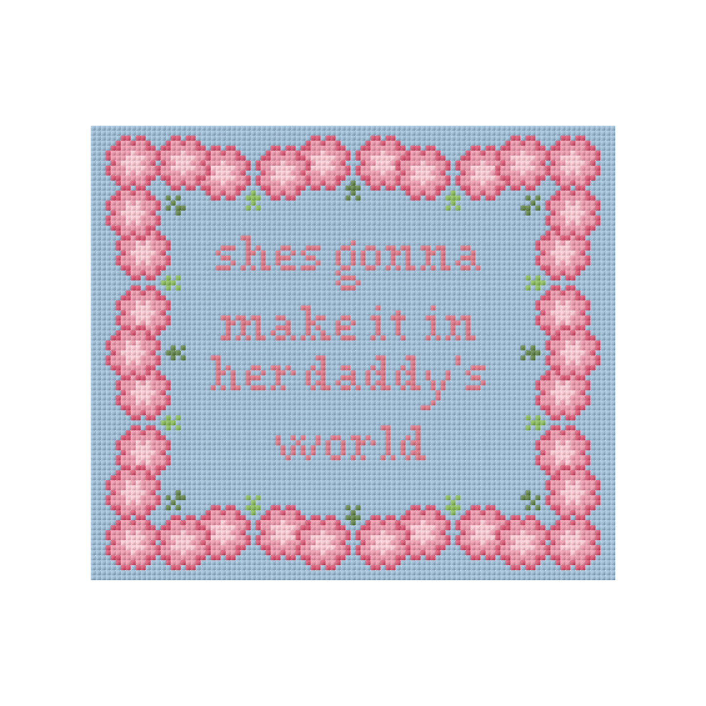 American Girl Needlepoint Pillow Canvas