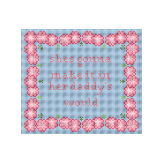 American Girl Needlepoint Pillow Canvas