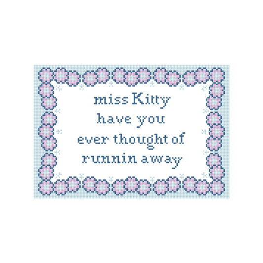 Should of Been A Cowboy Needlepoint Pillow Canvas