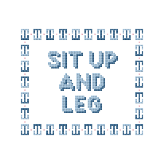 Sit Up and Leg Equestrian Needlepoint Canvas