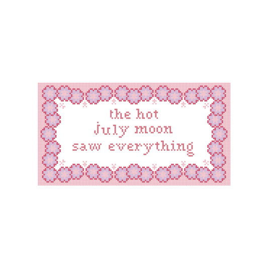 Strawberry Wine Needlepoint Pillow Canvas