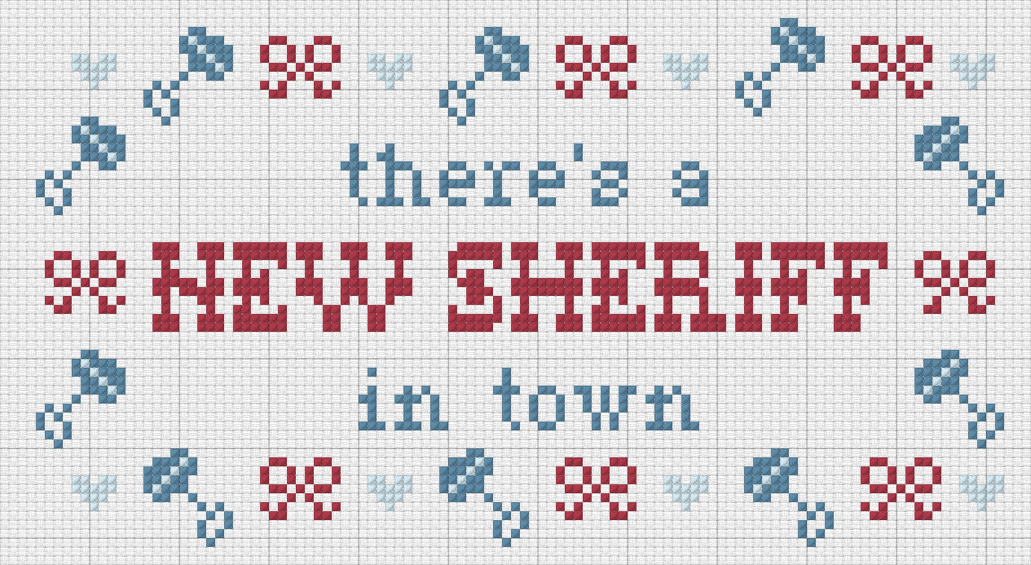 New Sheriff Nursery Pillow Canvas