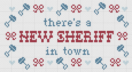 New Sheriff Nursery Pillow Canvas