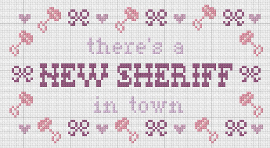 New Sheriff Nursery Pillow Canvas