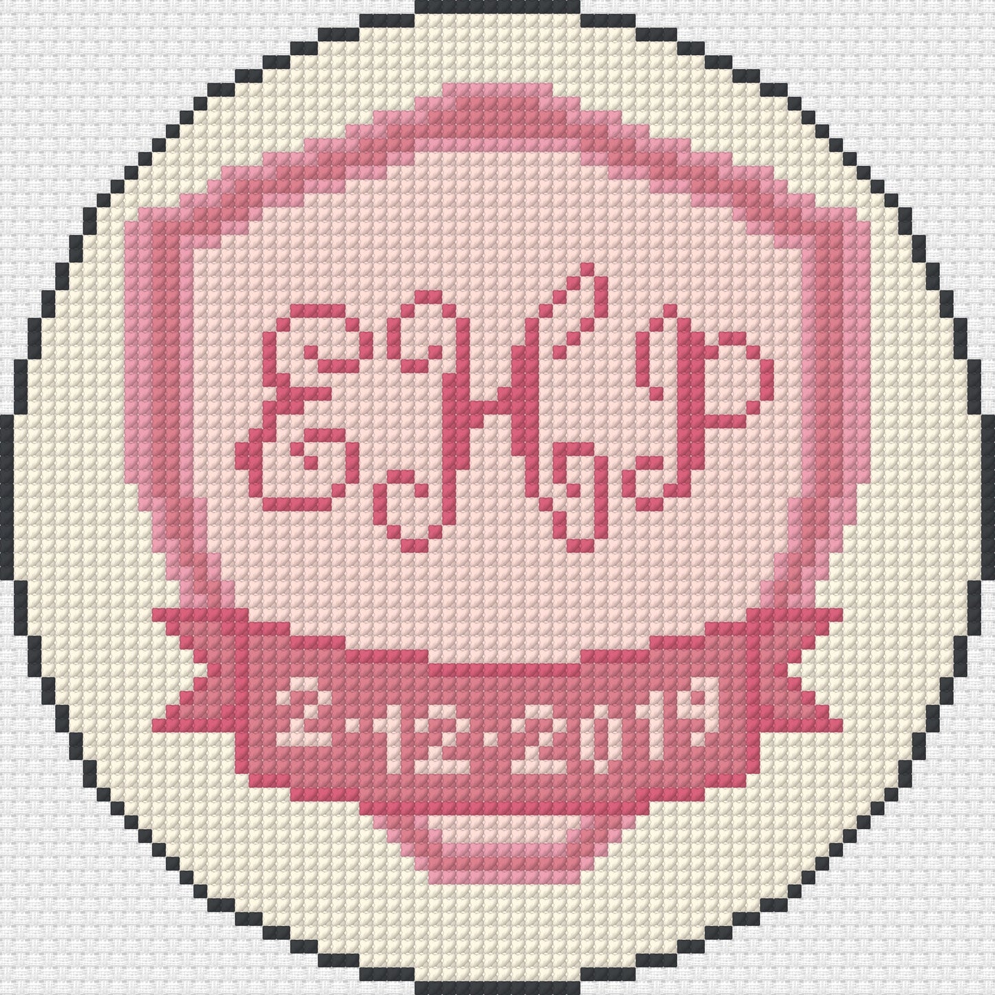Custom Canvas - 4 in Round Monogram and Crest