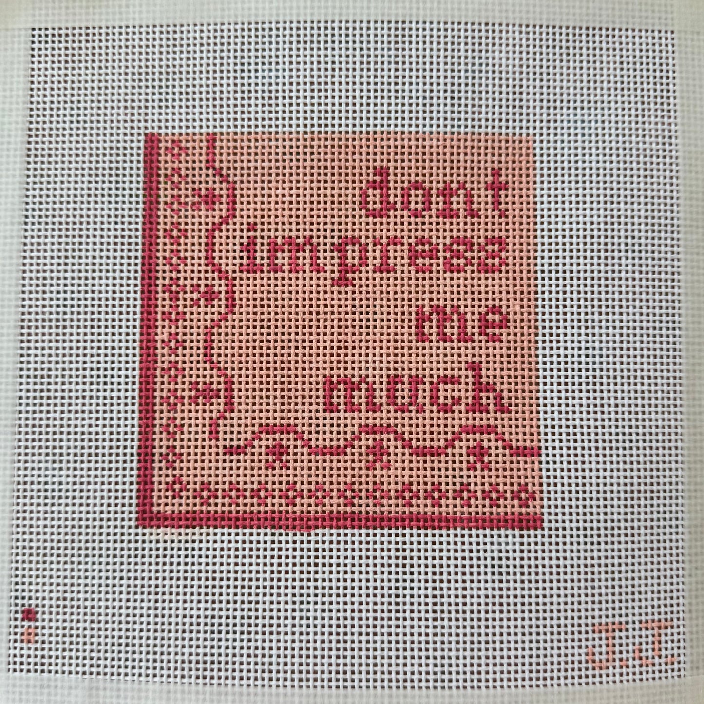 90s Country Needlepoint Coasters Set of 4