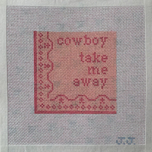 90s Country Needlepoint Coasters Set of 4