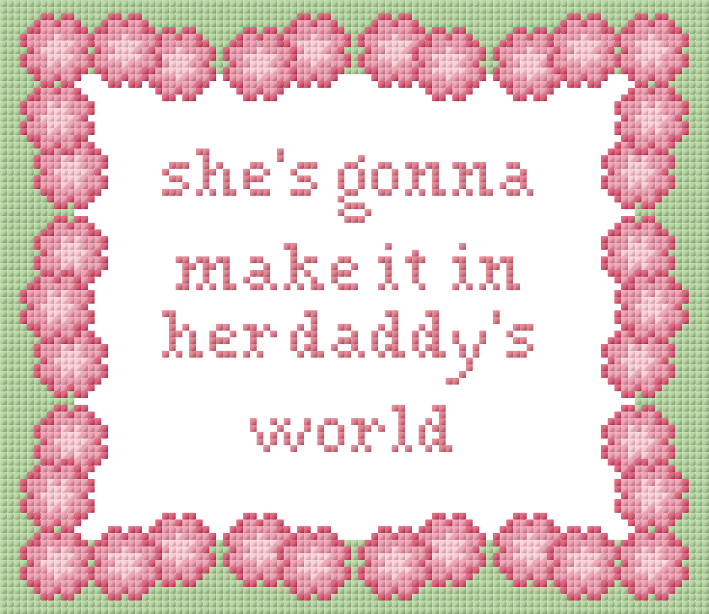 American Girl Needlepoint Pillow Canvas