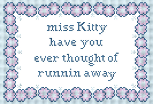 Should of Been A Cowboy Needlepoint Pillow Canvas