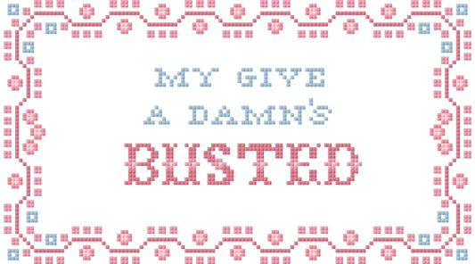 Give a Damns Busted Canvas